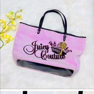 juicy couture pink tote bag with matching wallet